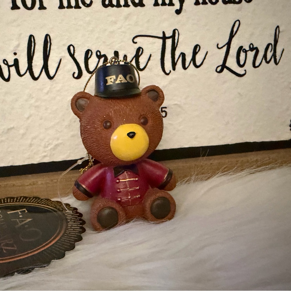 FAO Schwarz Bear ornament